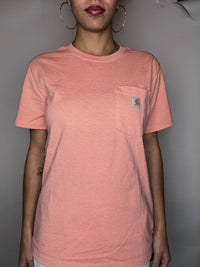 Carhartt S vintage pastel orange T-shirt