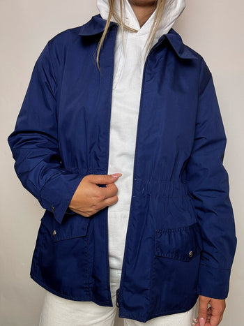 Veste en coton bleue L vintage