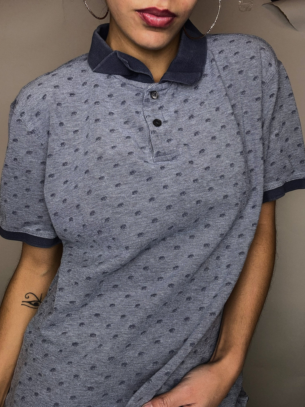 Polo bleu Banana Republic L vintage