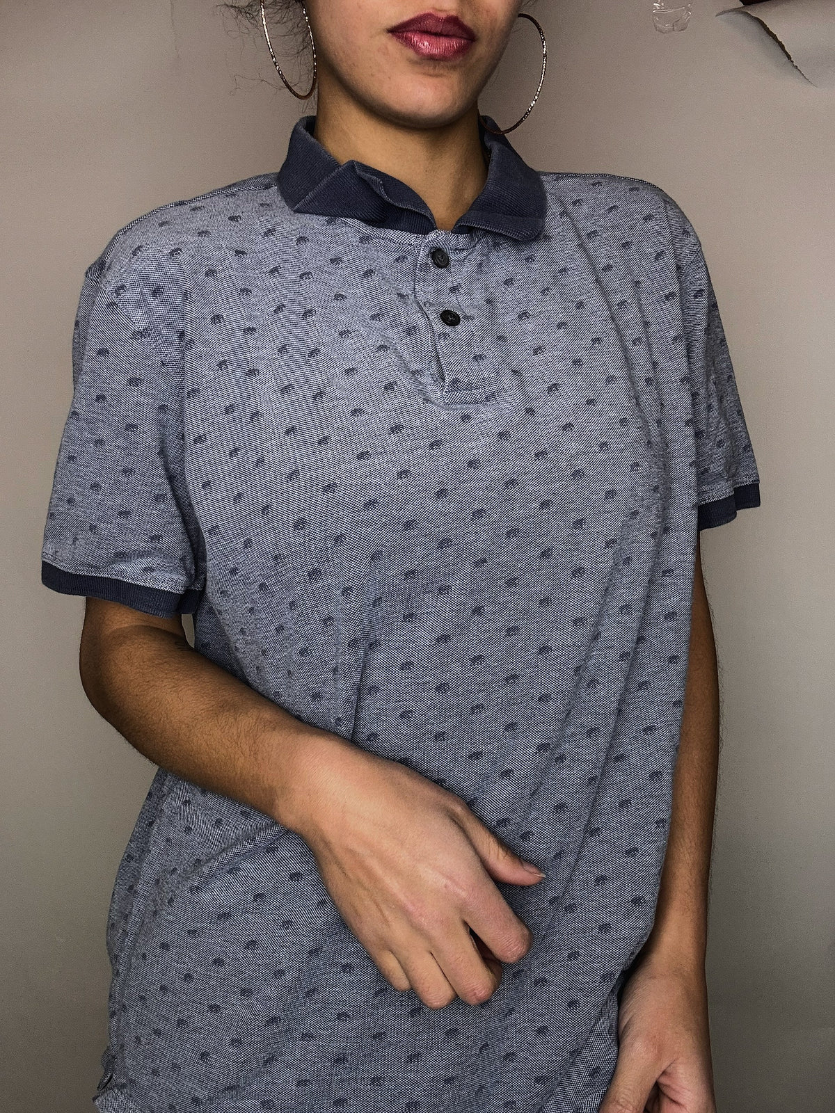 Polo bleu Banana Republic L vintage