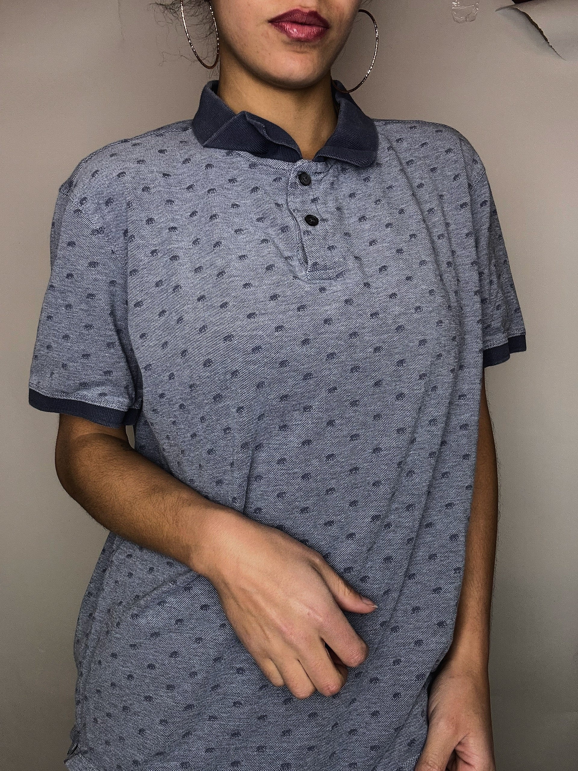 Polo bleu Banana Republic L vintage