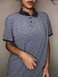 Polo bleu Banana Republic L vintage
