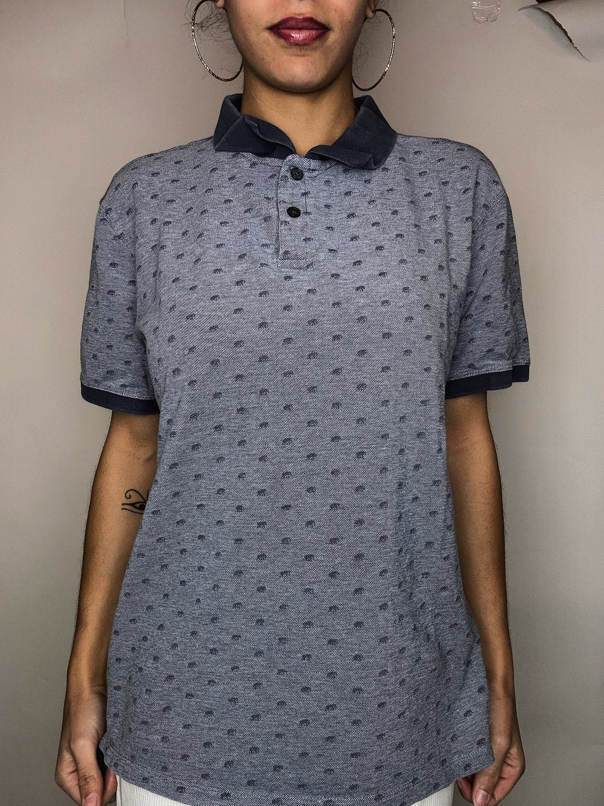 Polo bleu Banana Republic L vintage