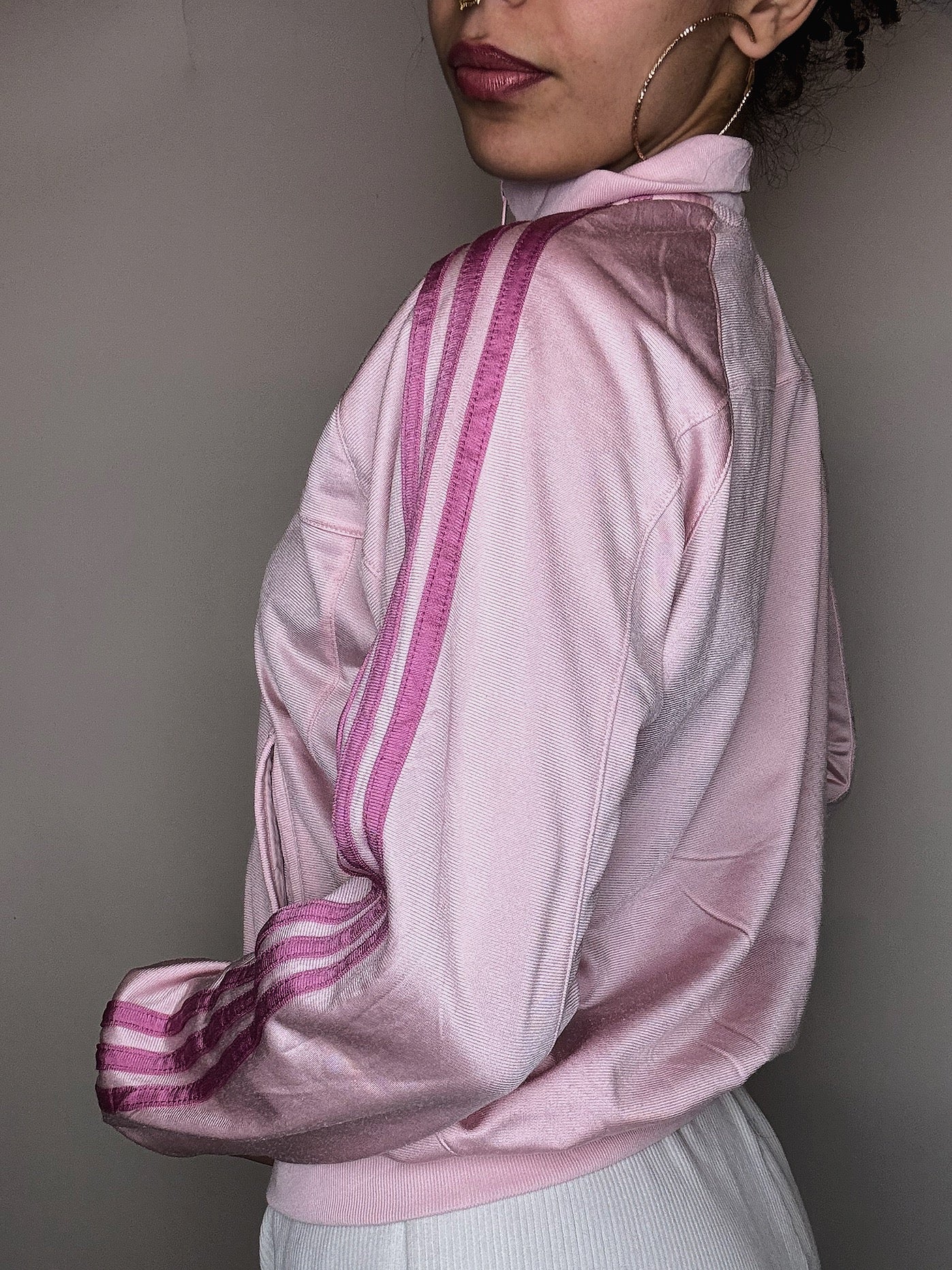 Jacket de sport rose Adidas S vintage