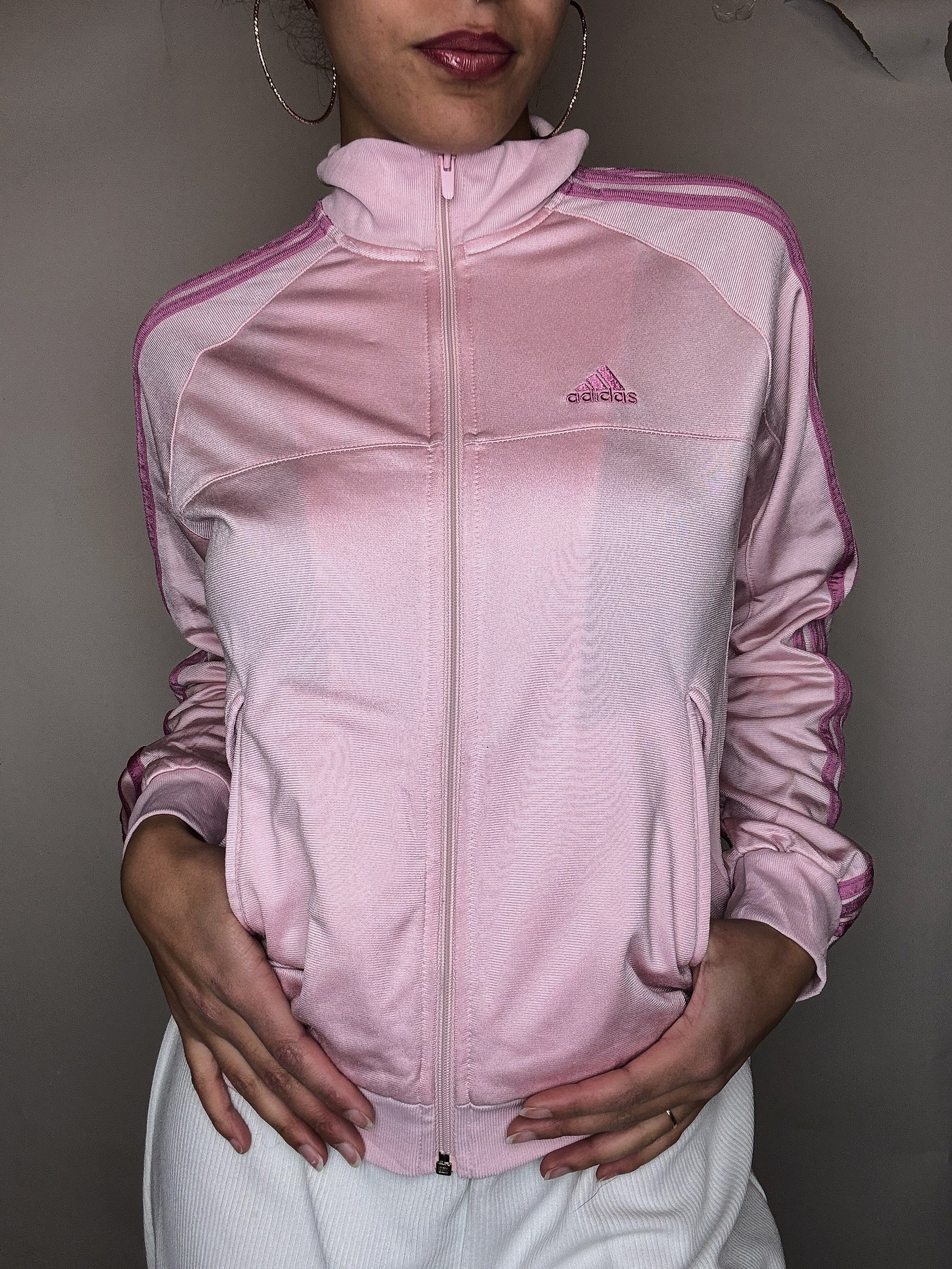 Jacket de sport rose Adidas S vintage