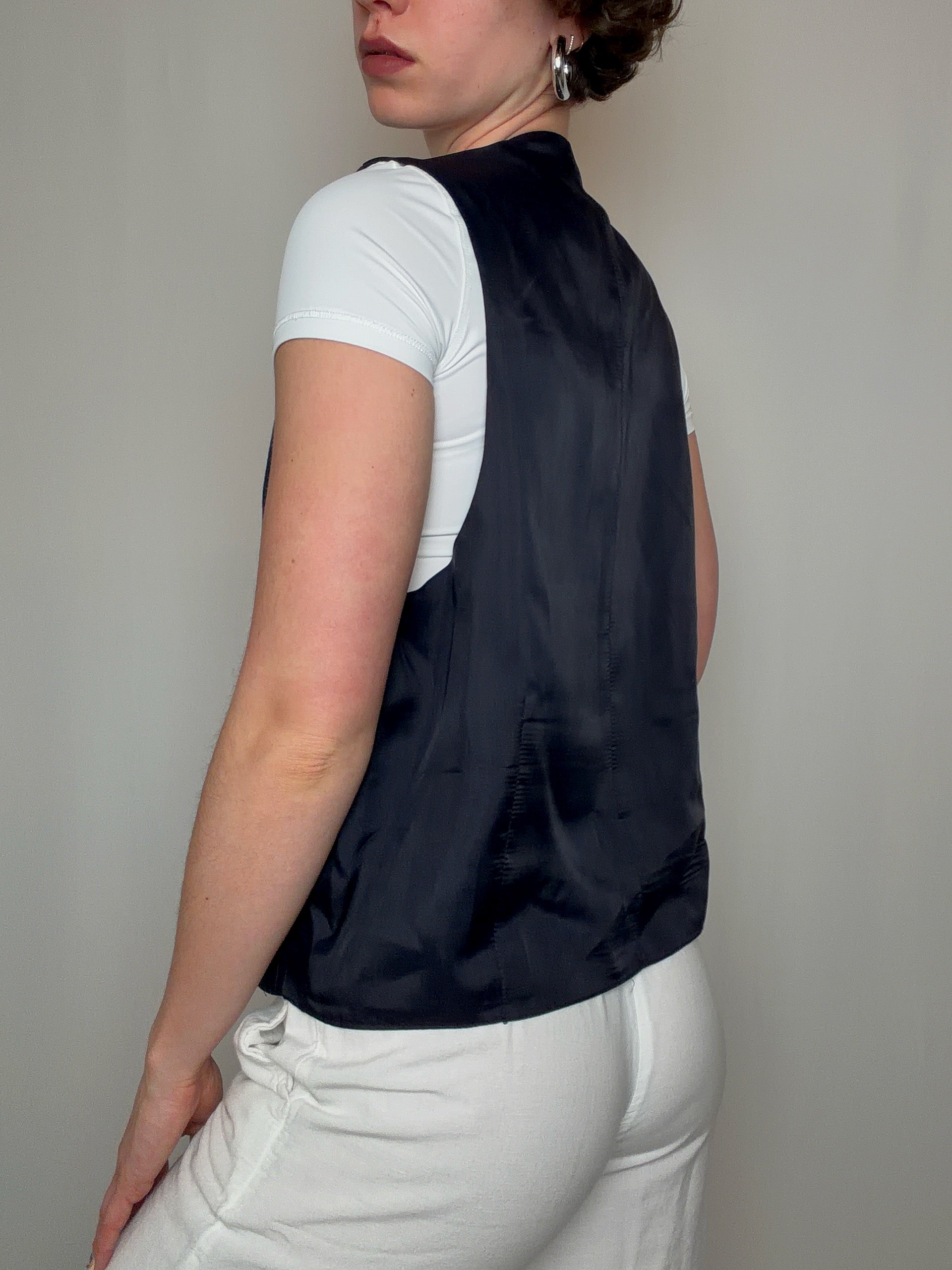 Gilet de costume rayé L/XL vintage