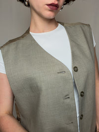 Gilet de costume beige L vintage