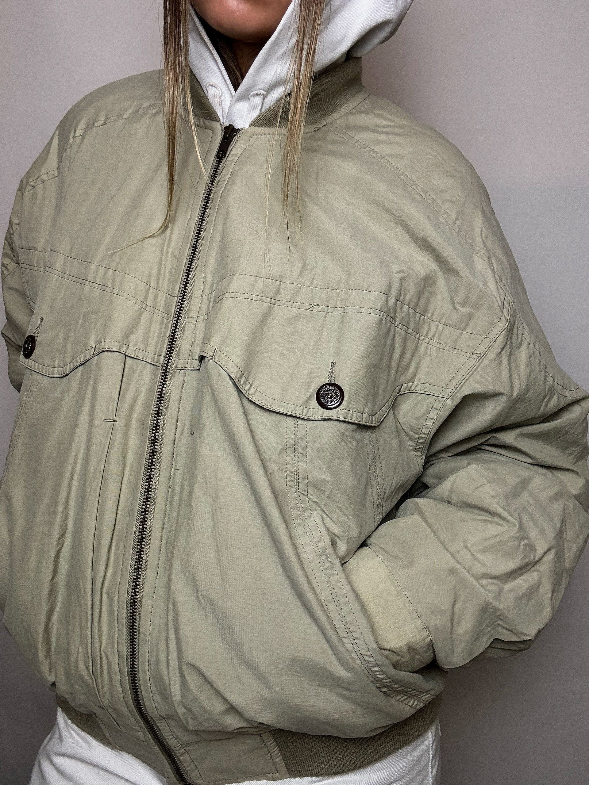 Bomber greige L vintage