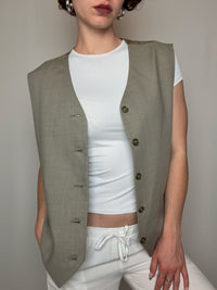 Gilet de costume beige L vintage