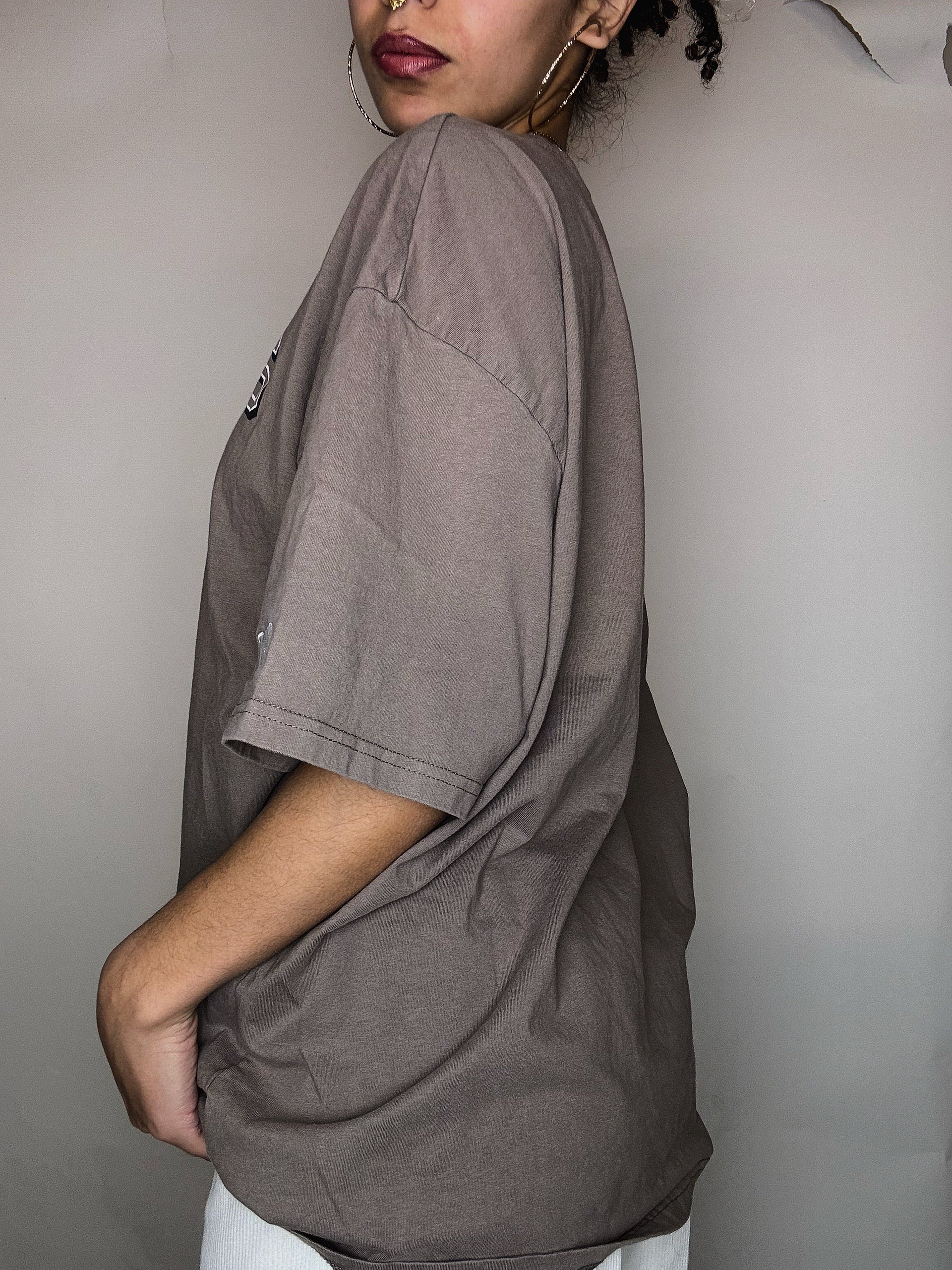 Tee shirt taupe NBA Lackers L vintage