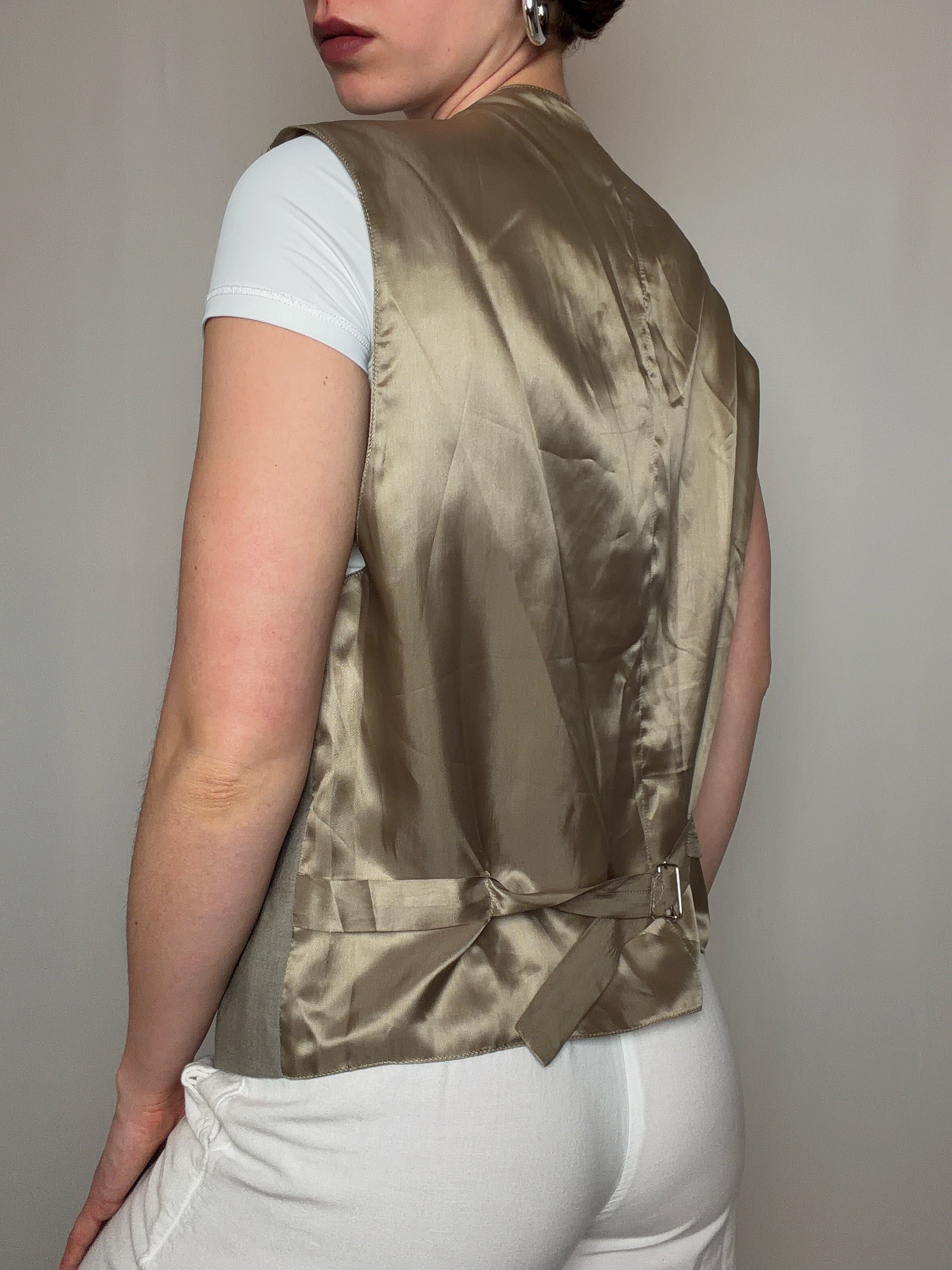 Gilet de costume beige L vintage