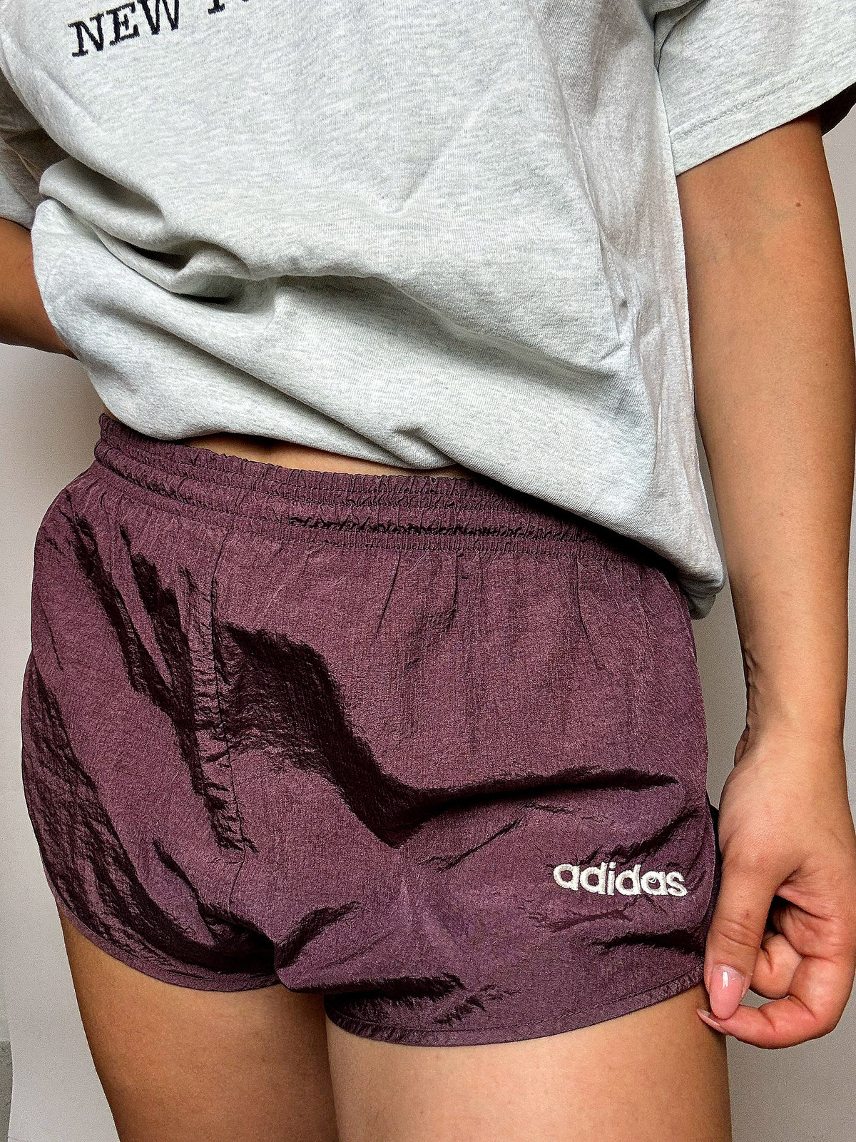 Minishort de sport bordeaux ADIDAS M vintage