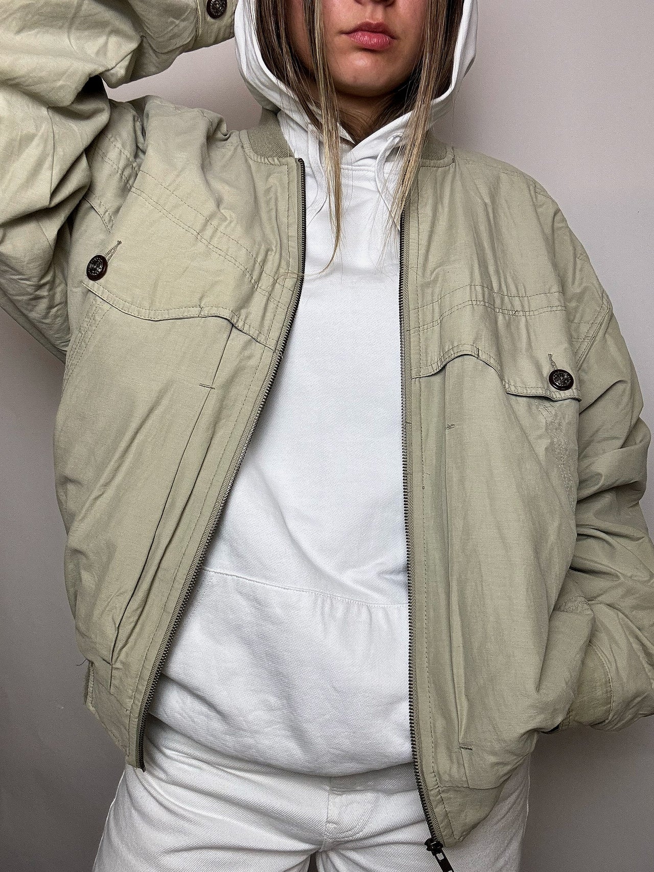 Bomber greige L vintage