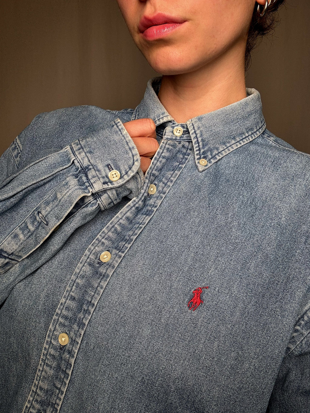 Ralph Lauren Jeanshemd Gr. M, Vintage