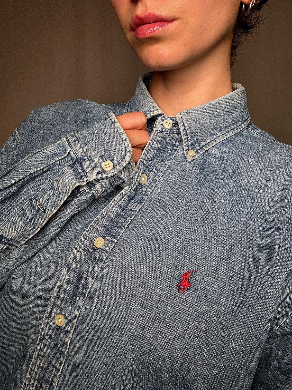 Ralph Lauren Jeanshemd Gr. M, Vintage