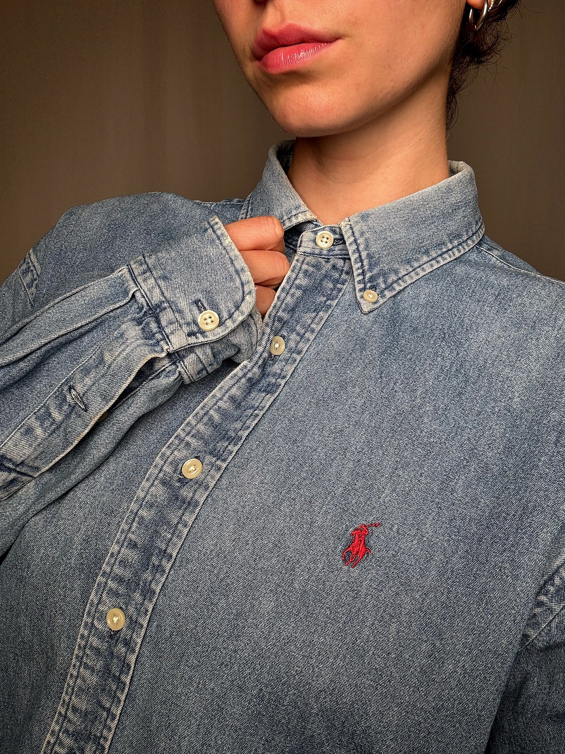 Ralph Lauren Jeanshemd Gr. M, Vintage