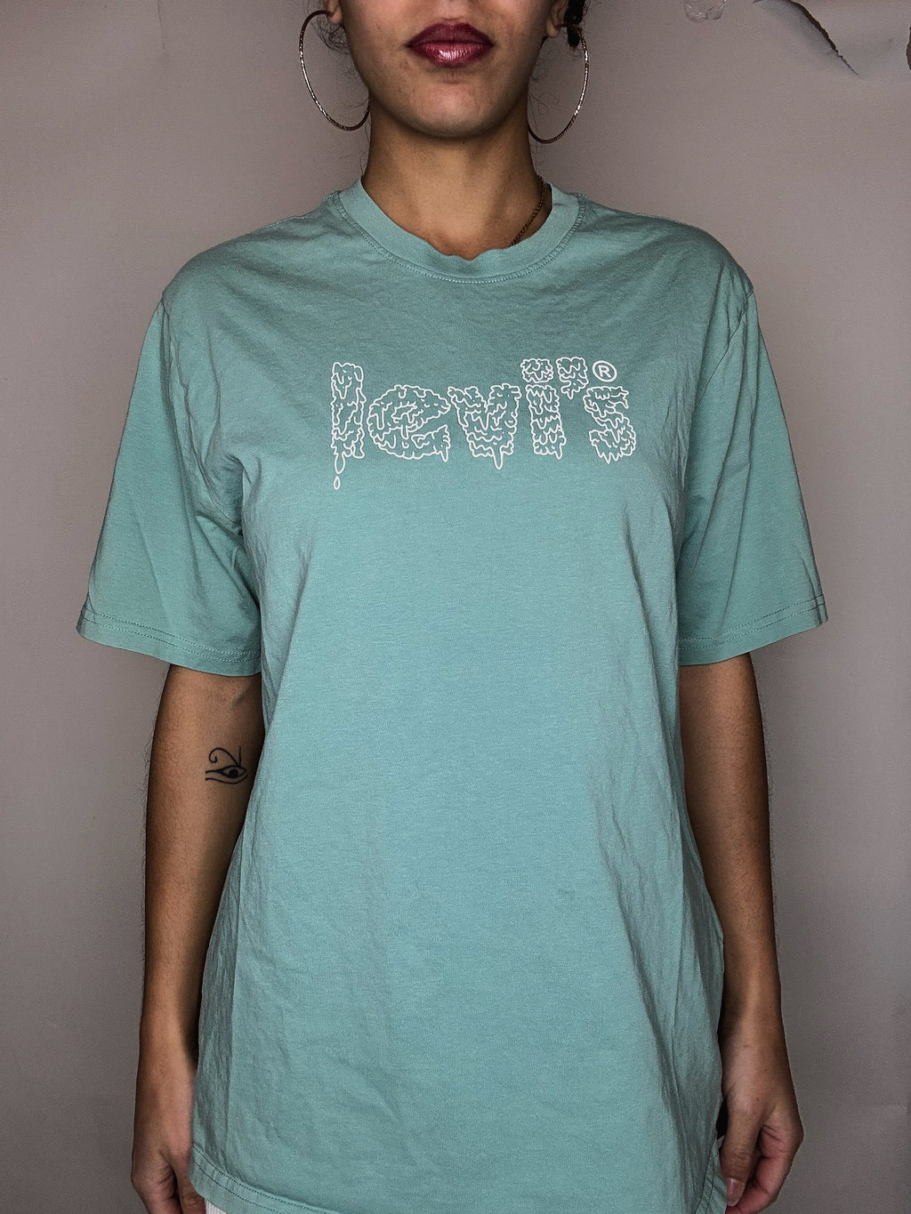 Tee shirt vert d'eau Levi's M vintage
