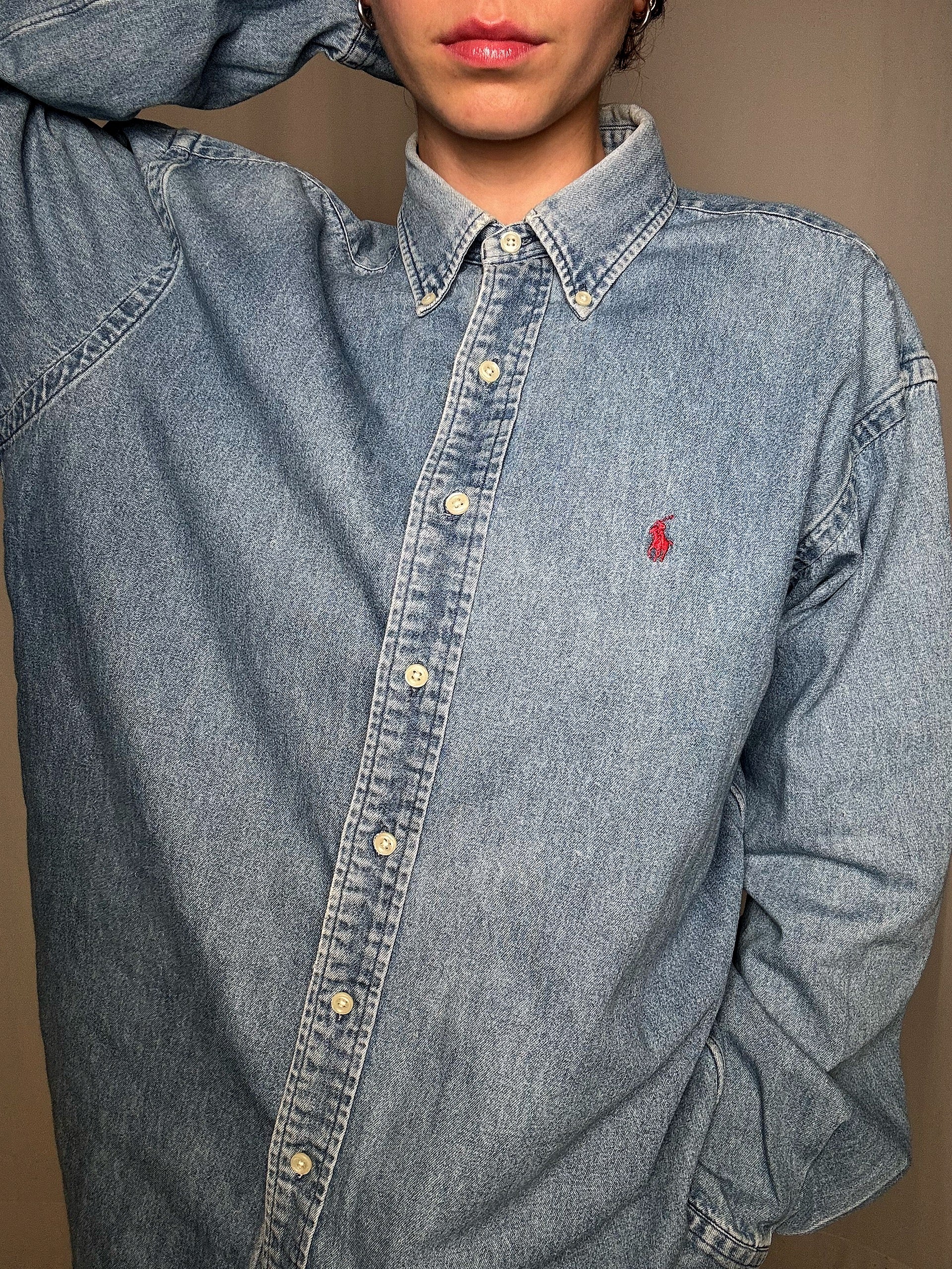 Ralph Lauren Jeanshemd Gr. M, Vintage
