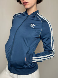 Jacket de sport noir bleue S vintage