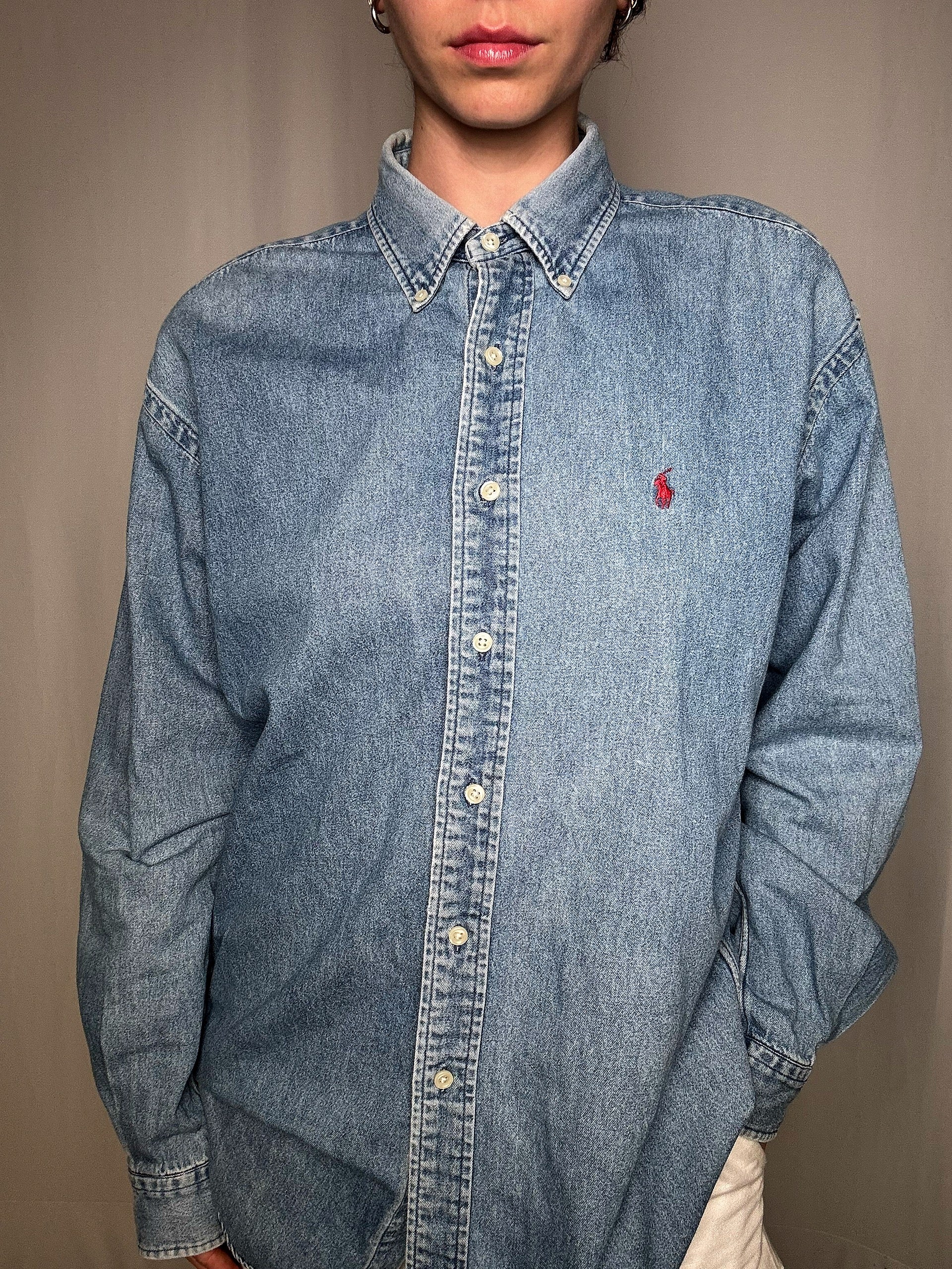 Ralph Lauren Jeanshemd Gr. M, Vintage