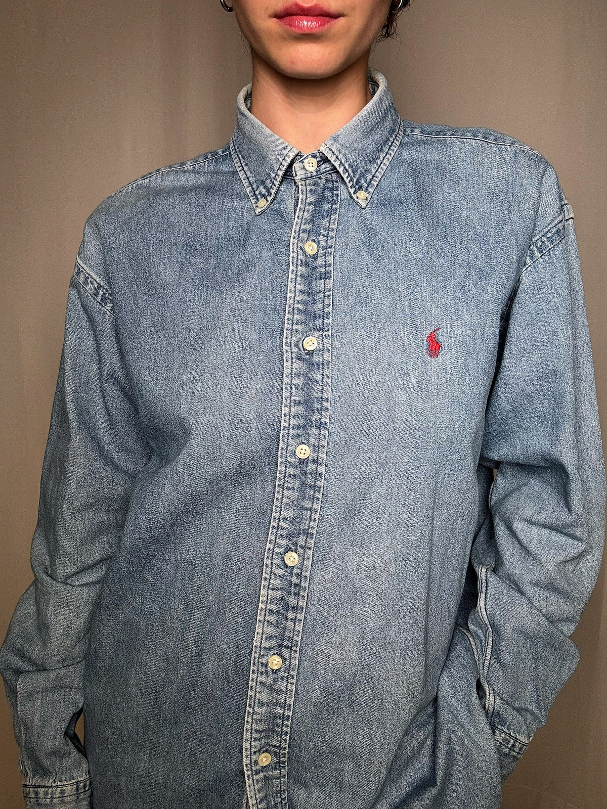 Ralph Lauren Jeanshemd Gr. M, Vintage