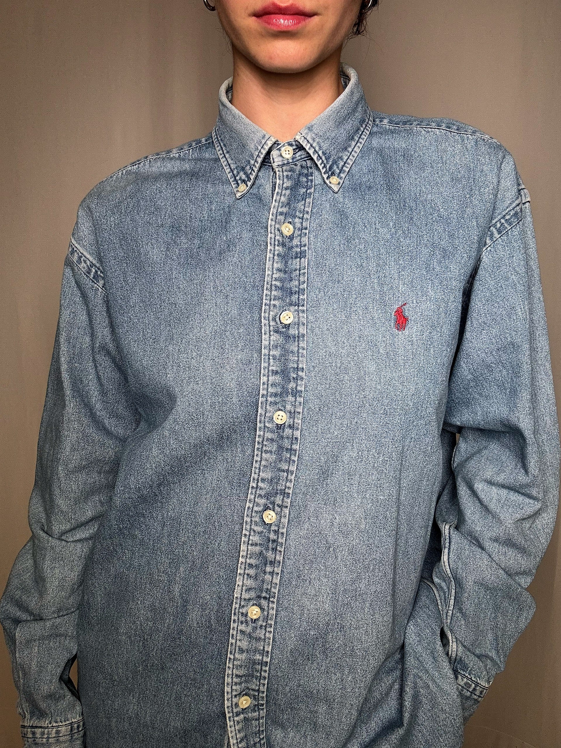 Ralph Lauren Jeanshemd Gr. M, Vintage