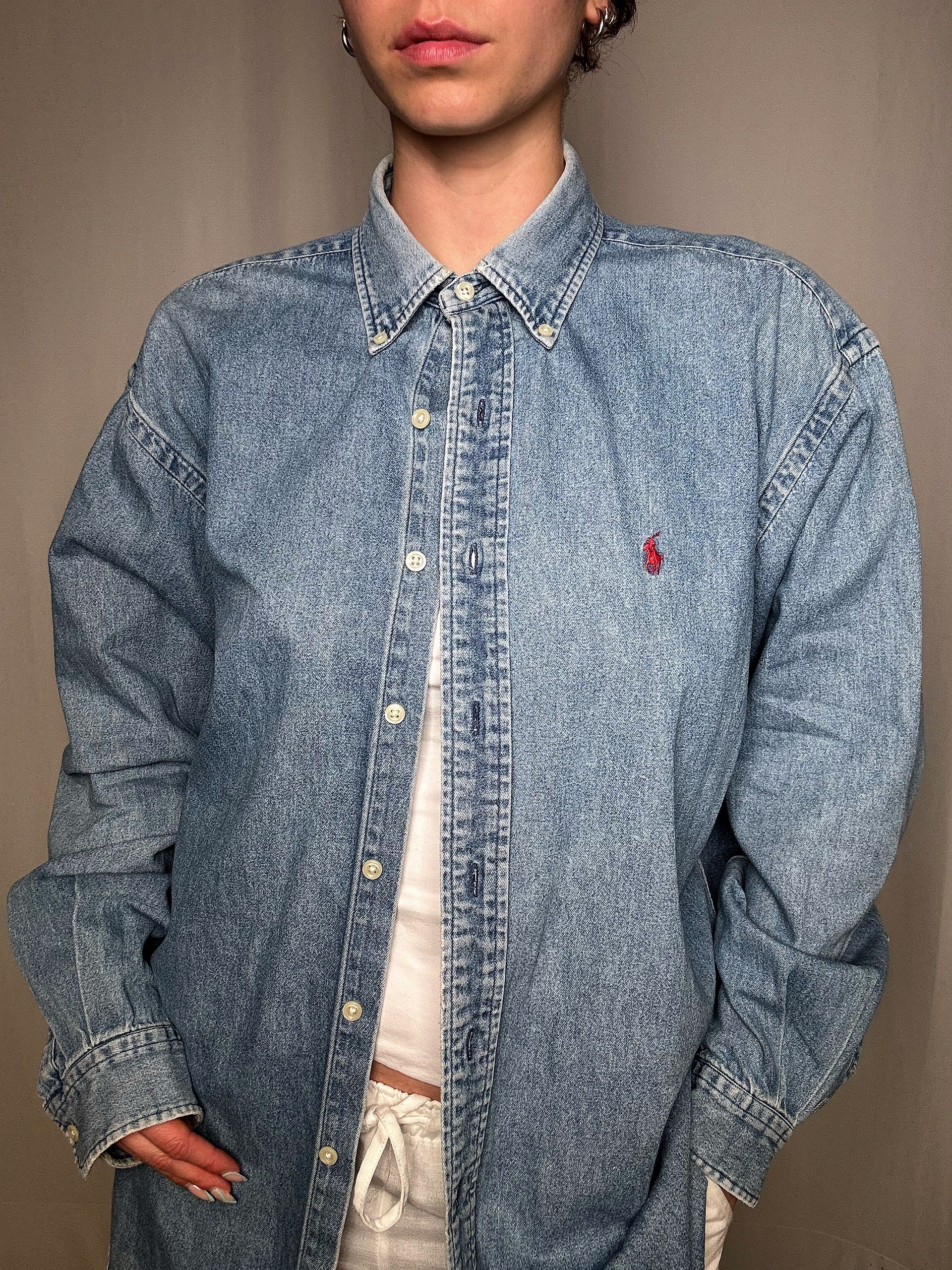 Ralph Lauren Jeanshemd Gr. M, Vintage