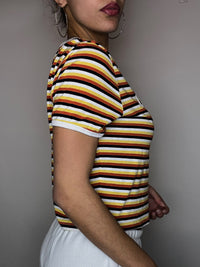 Tshirt rayé Dickies M vintage
