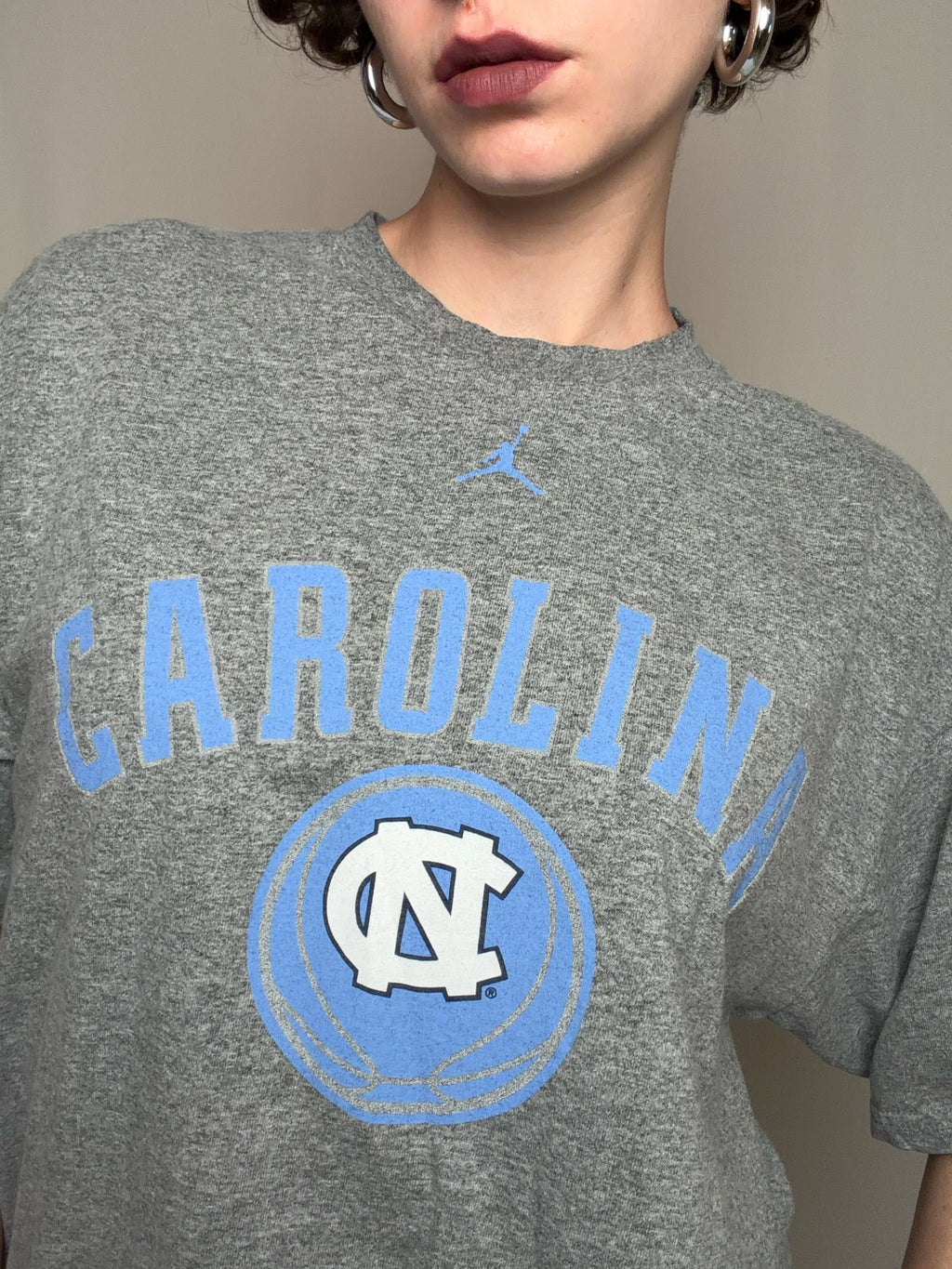 Tshirt gris Carolina x Jordan L vintage