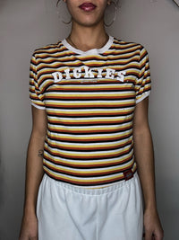 Tshirt rayé Dickies M vintage