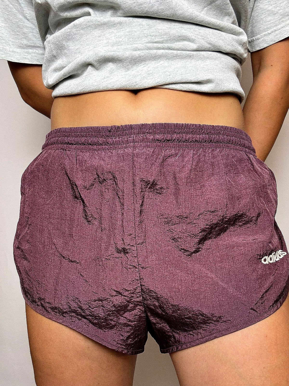 Minishort de sport bordeaux ADIDAS M vintage