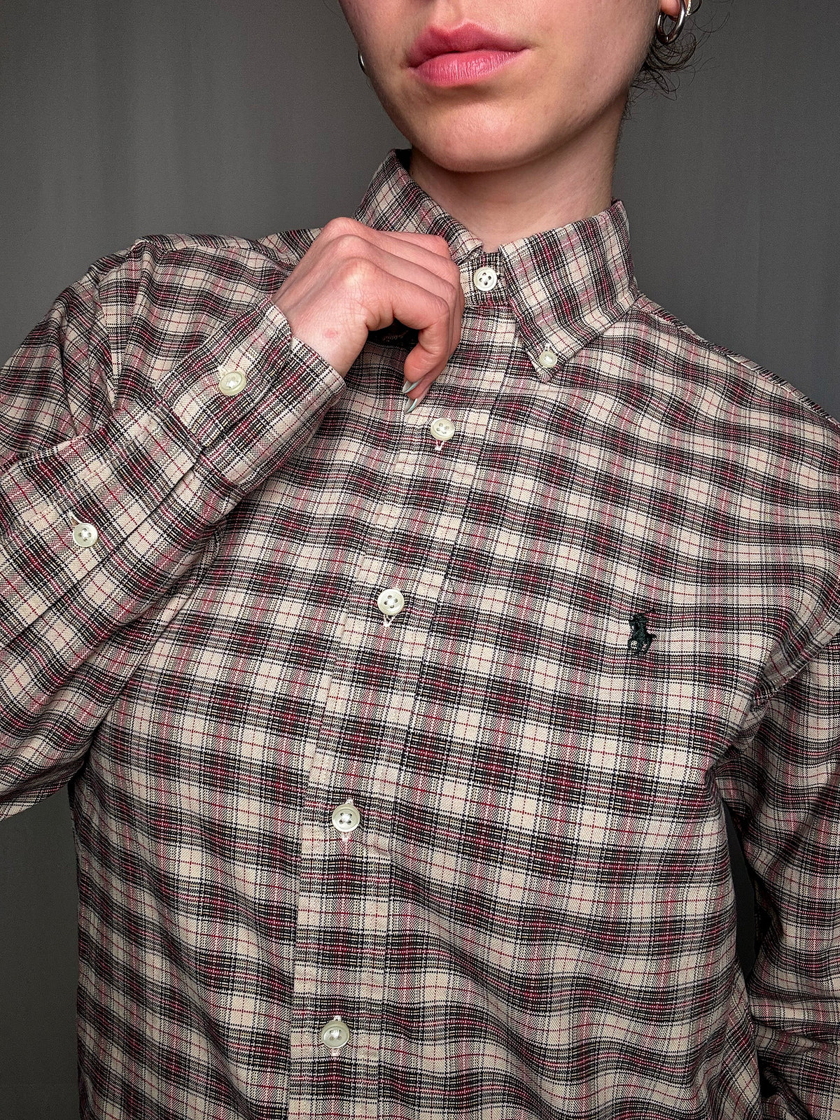 Ralph Lauren checked Oxford shirt S vintage