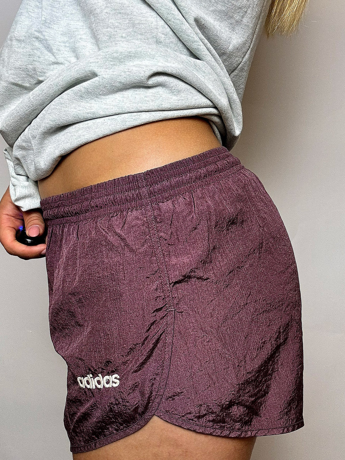 Minishort de sport bordeaux ADIDAS M vintage