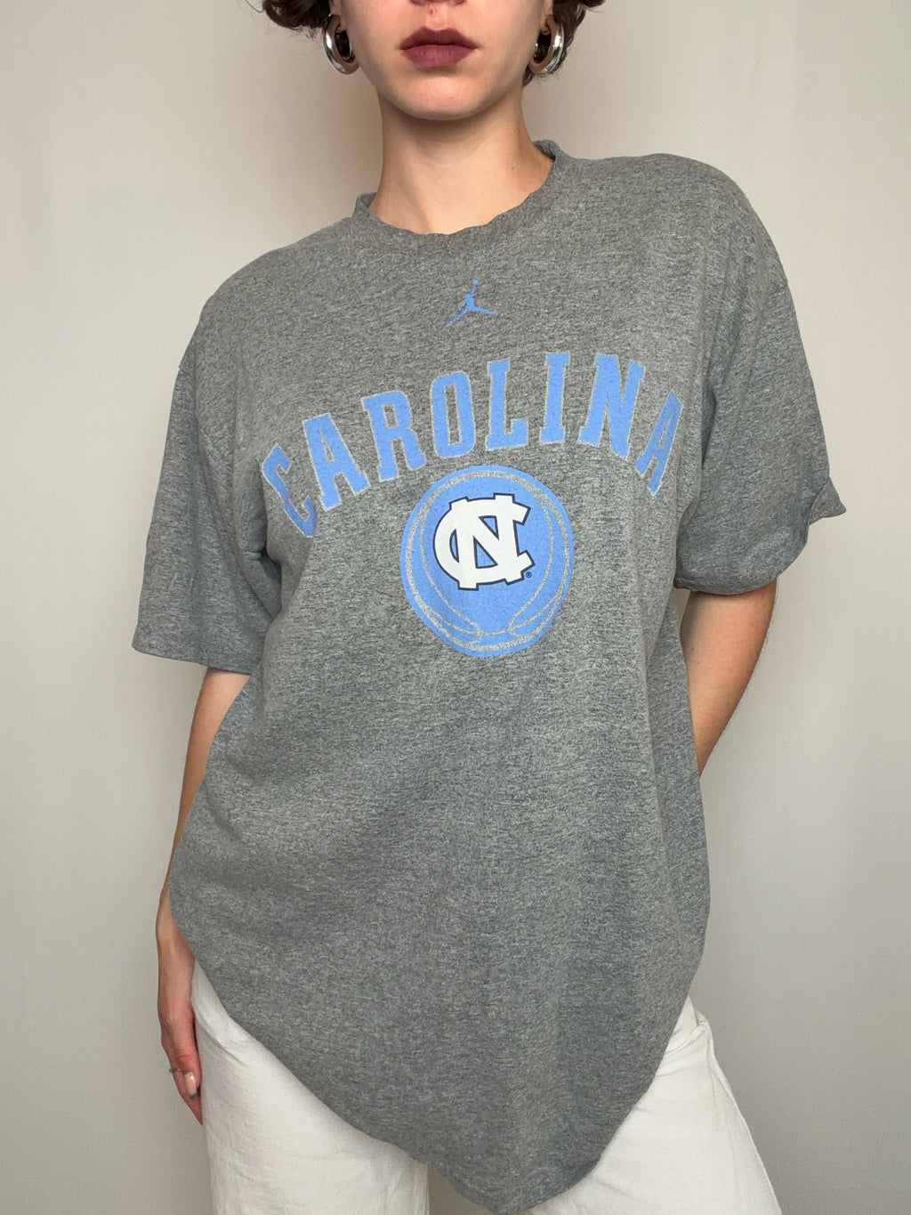 Tshirt gris Carolina x Jordan L vintage
