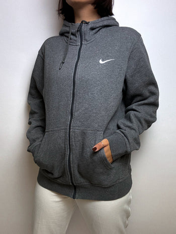 Vintage gray Nike zip sweatshirt M 