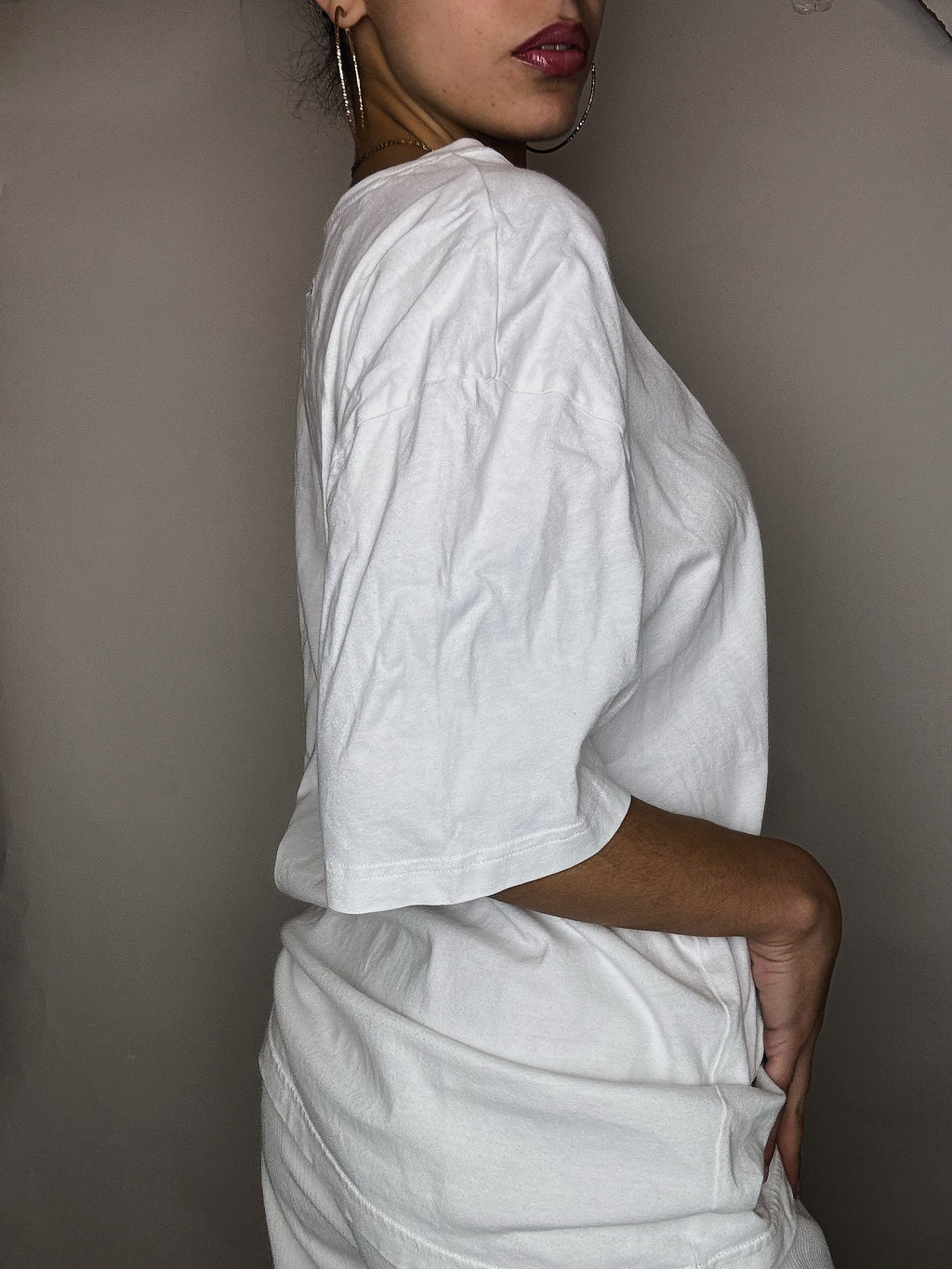Adidas Vintage White T-shirt M