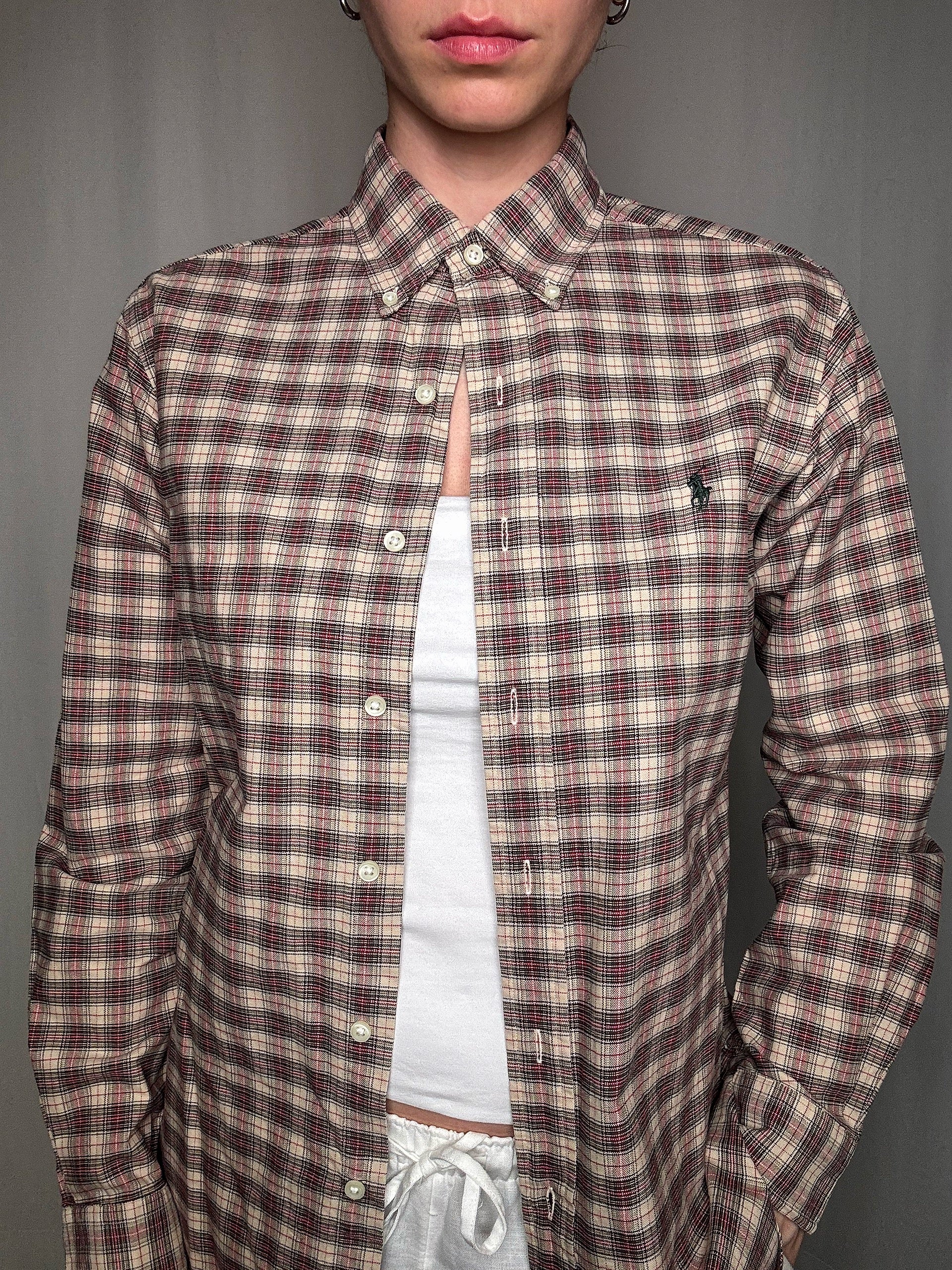 Chemise oxford carreaux Ralph Lauren S vintage