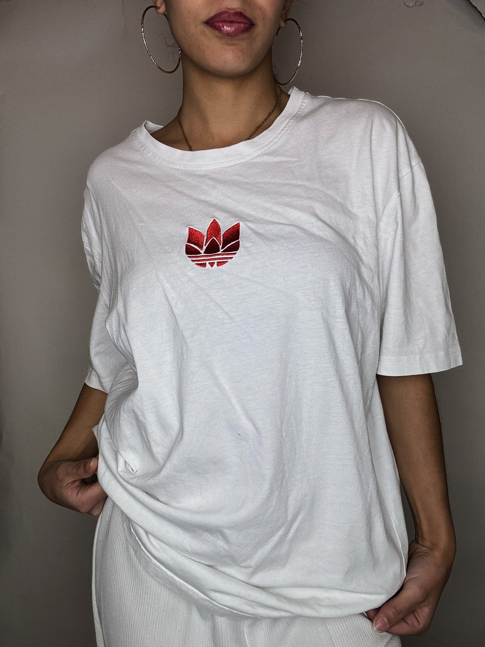 Adidas Vintage White T-shirt M