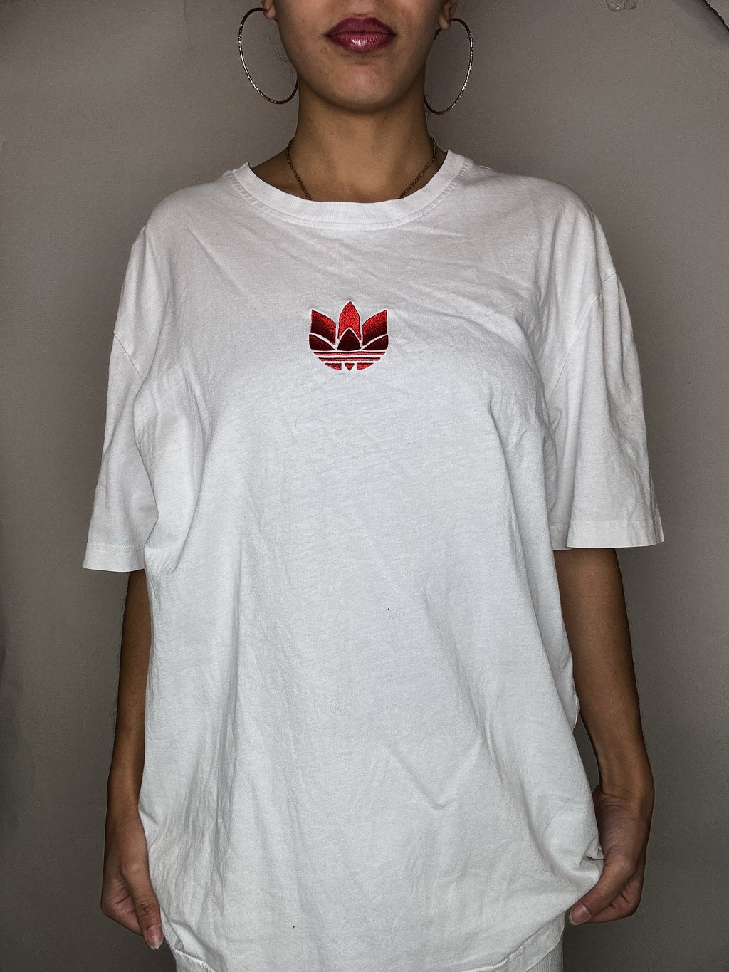 Adidas Vintage White T-shirt M