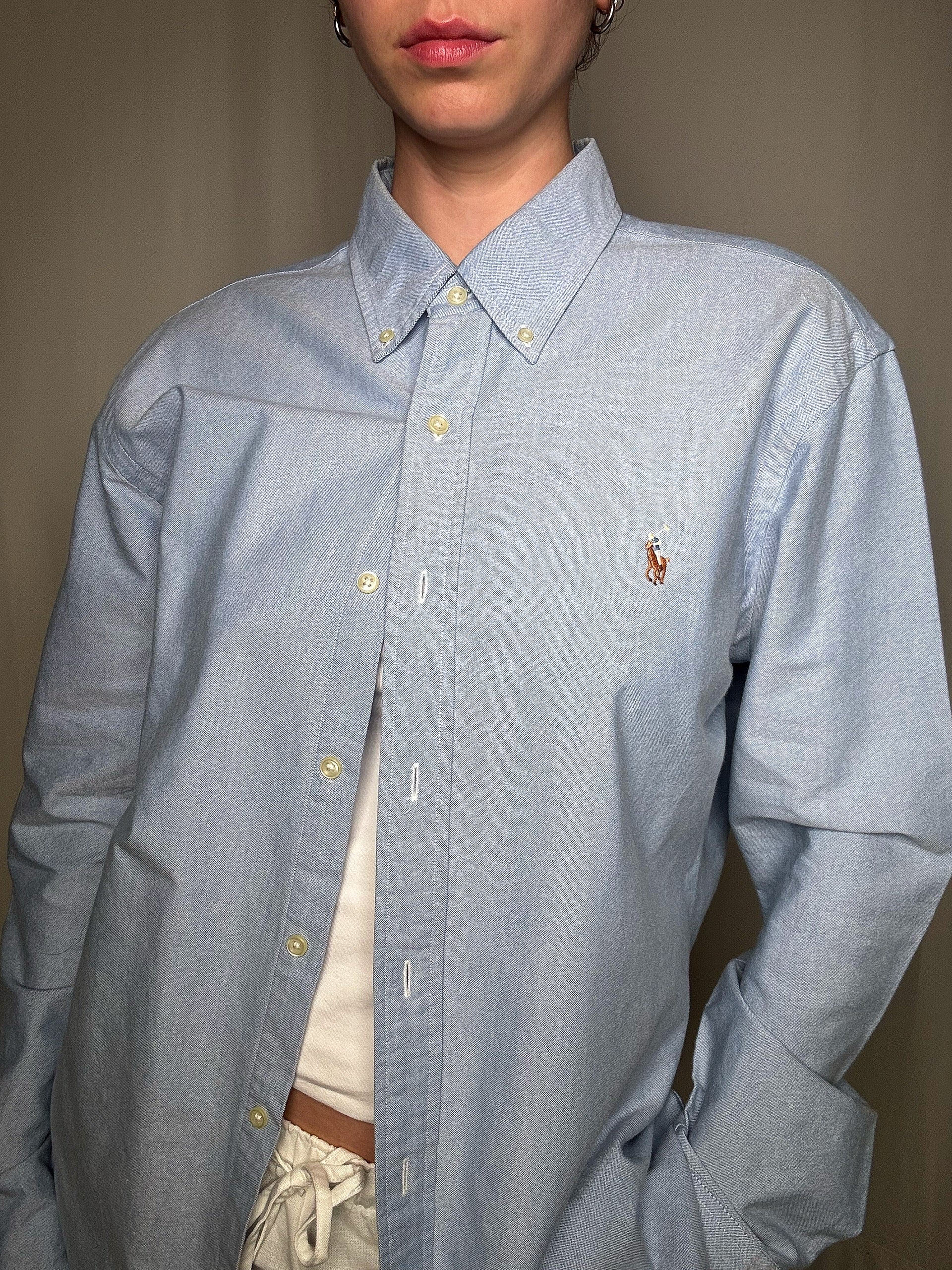 Chemise oxford bleue Ralph Lauren M vintage