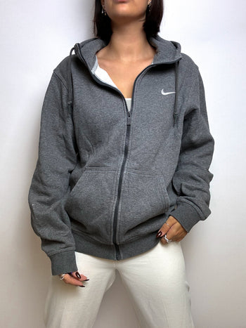 Vintage gray Nike zip sweatshirt M 