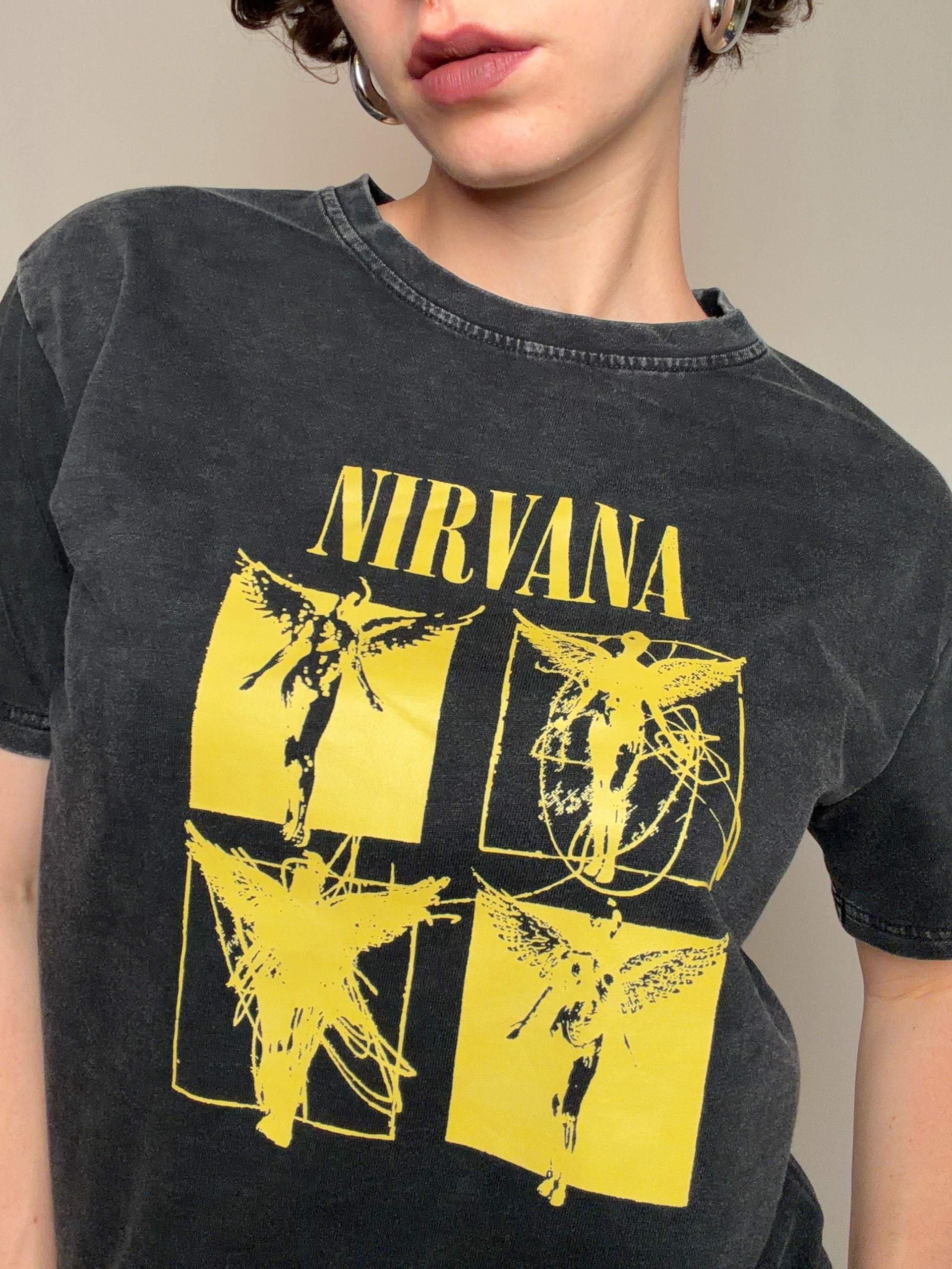 Tshirt gris Nirvana S vintage