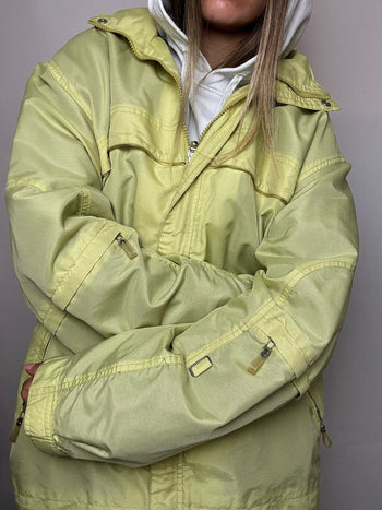Veste imperméable jaune XL vintage