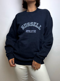 Vintage Russell navy blue sweater S/M 