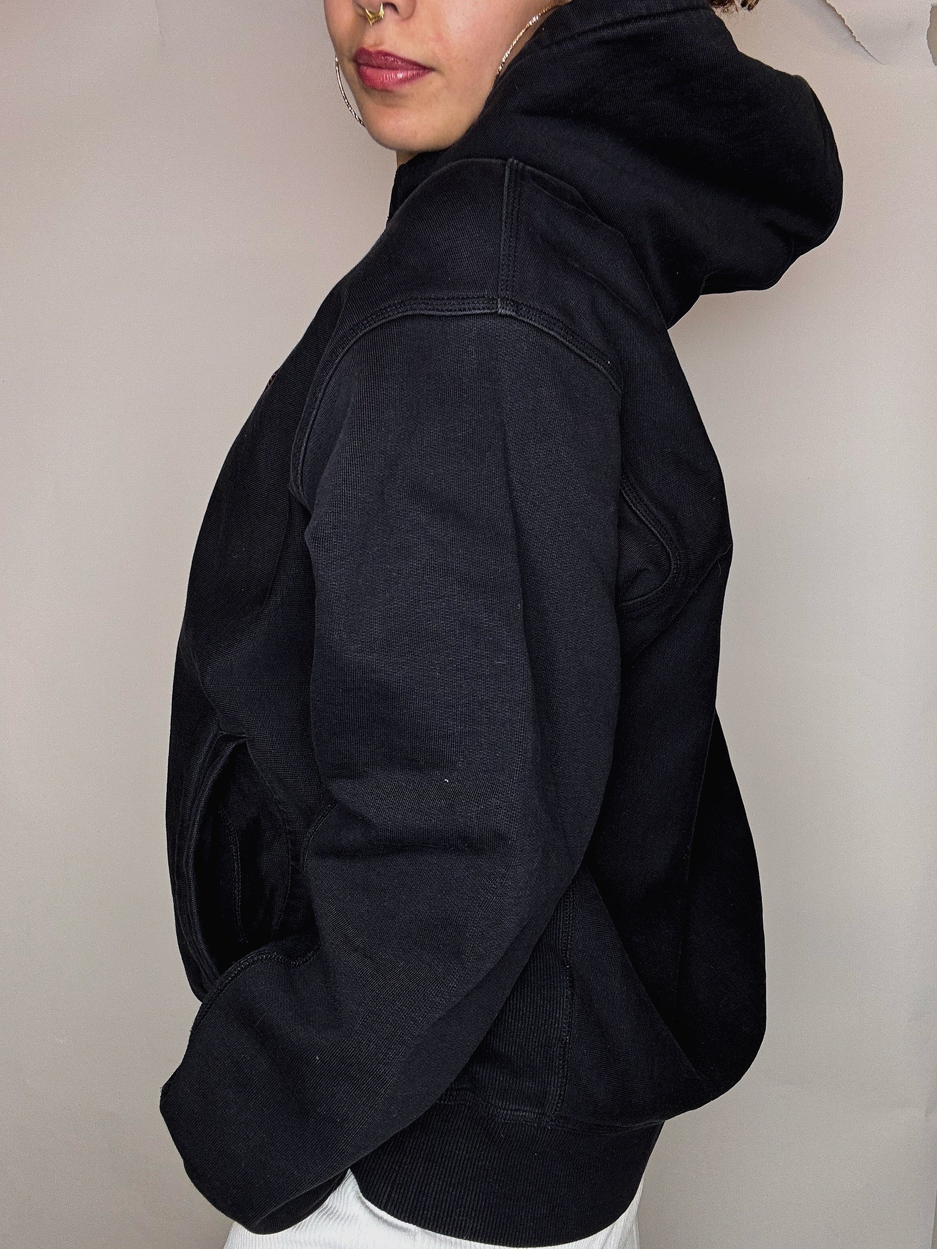 Sweat à capuche noir Carhartt L vintage