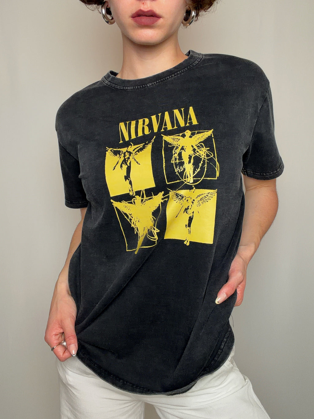Tshirt gris Nirvana S vintage
