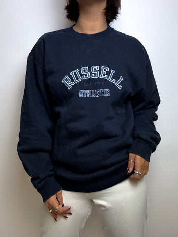 Pull bleu marine Russel vintage S/M