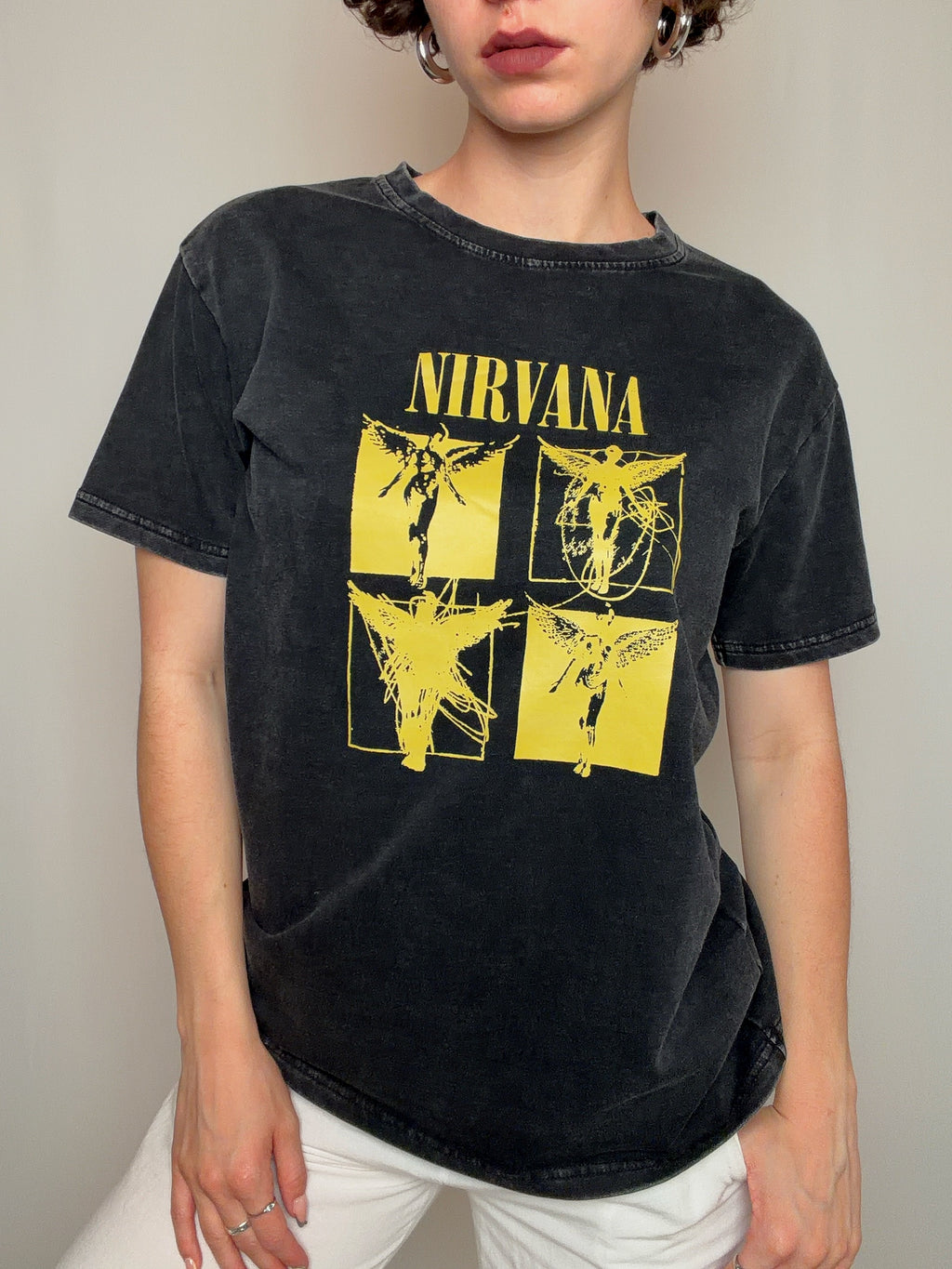 Tshirt gris Nirvana S vintage