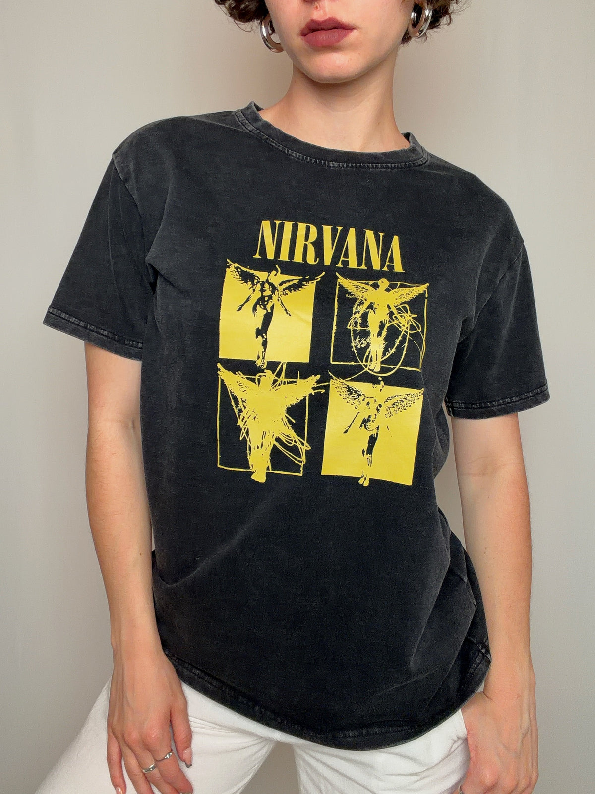 Tshirt gris Nirvana S vintage