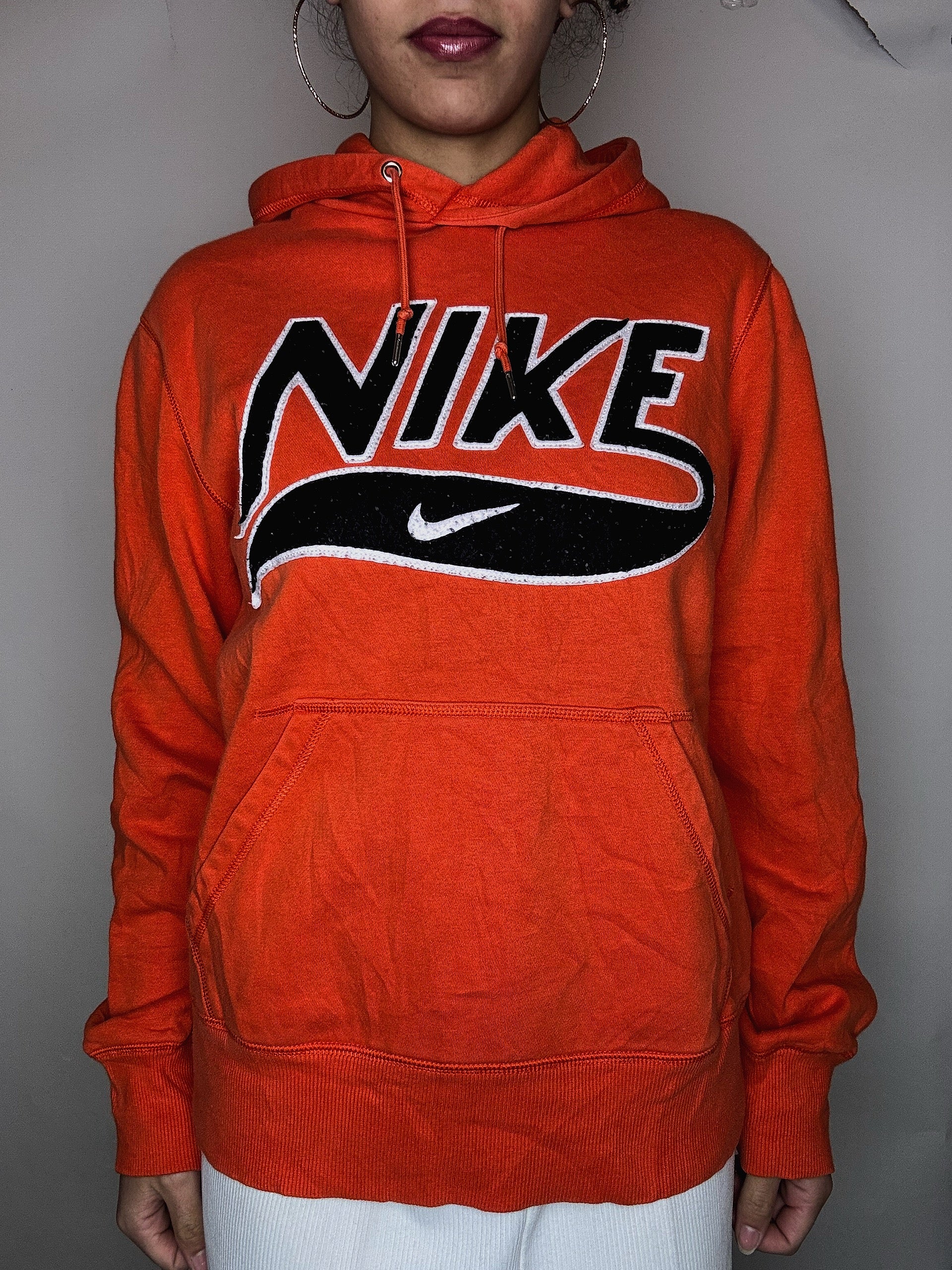 Vintage Orange NIKE S Hoodie